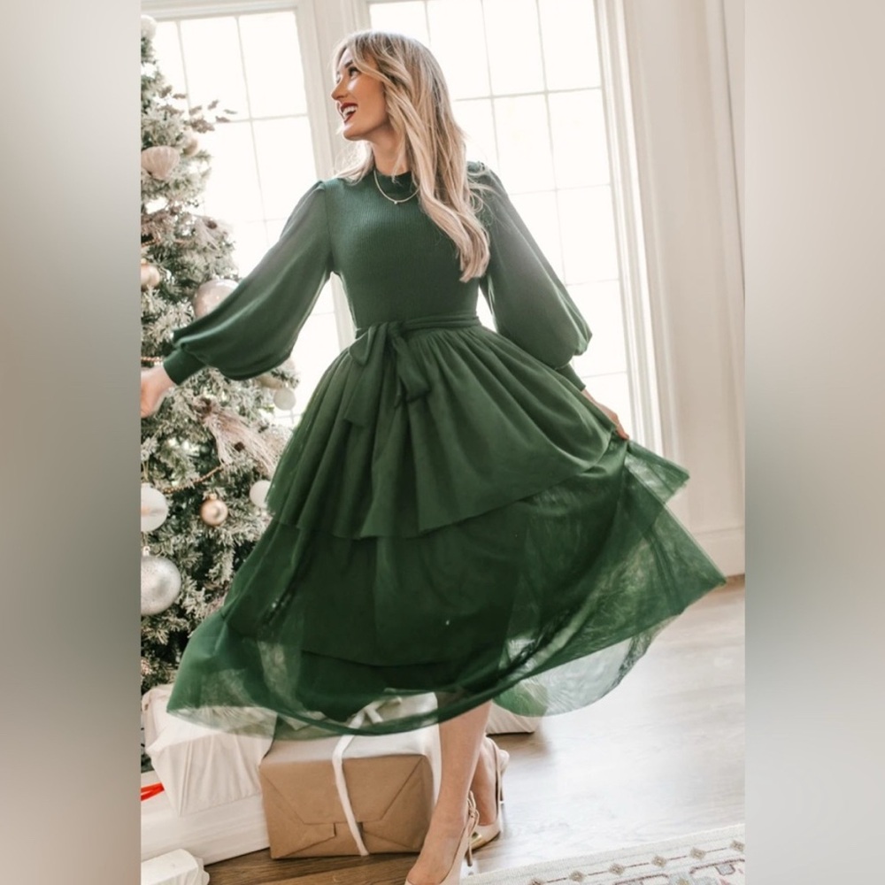 Ivy City Co. Green Cosette Dress